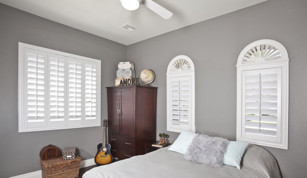 Polywood Shutters In A Southern California Bedroom